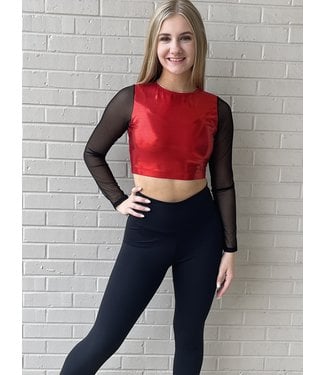 BP Designs Mesh Sleeve Crop