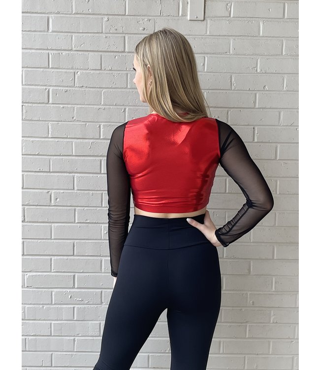 BP Designs Mesh Sleeve Crop