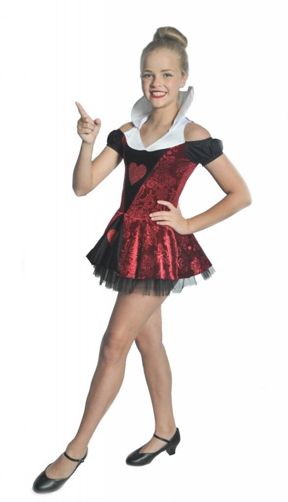 BP Designs Queen of Hearts Costume 99314 - Black and Pink Dance