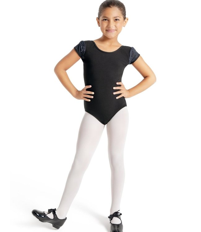 Capezio Glitter Glam Puff Sleeve Leo 11886C