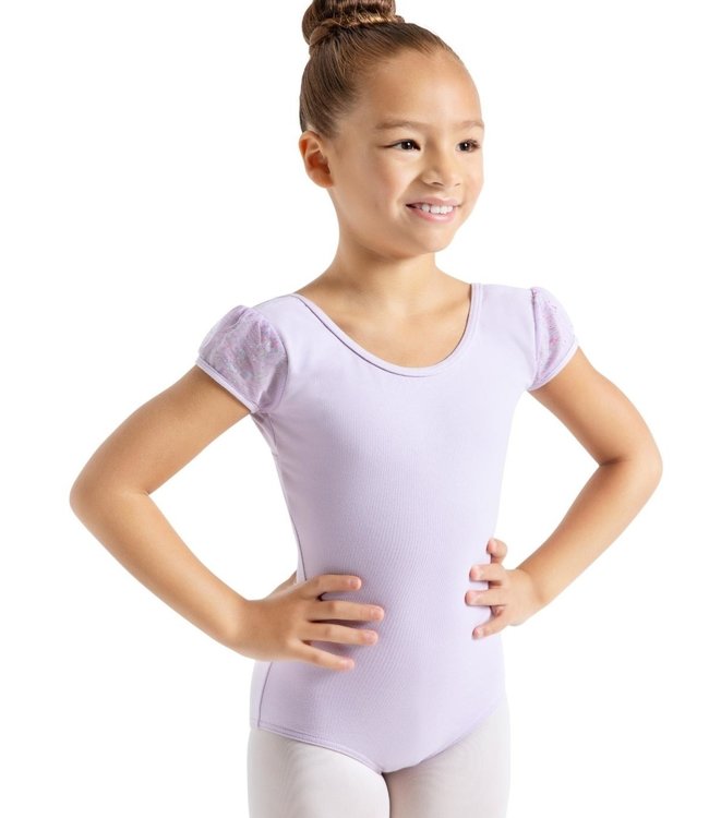 Capezio Glitter Glam Puff Sleeve Leo 11886C