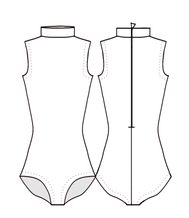 BP Designs 03108  SLEEVELESS MOCK NECK LEO