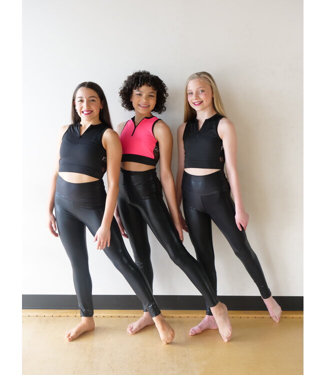 BP Designs 31123 High Waist Legging, Interlock,Silken,Dryflex, Mystique