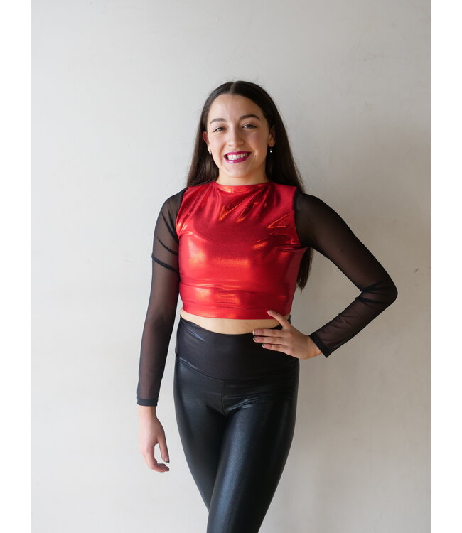 BP Designs Mesh Sleeve Crop