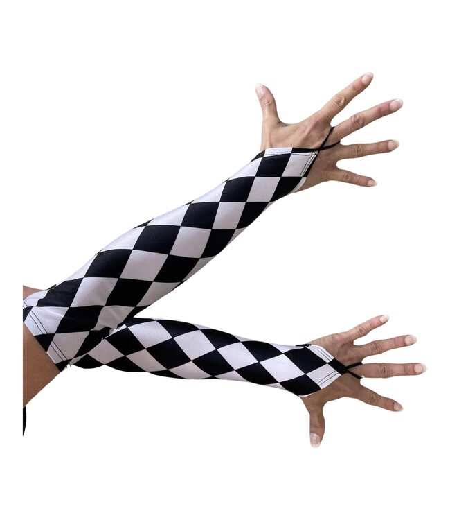BP Designs Harlequin/ Checker Glove with Finger Loop
