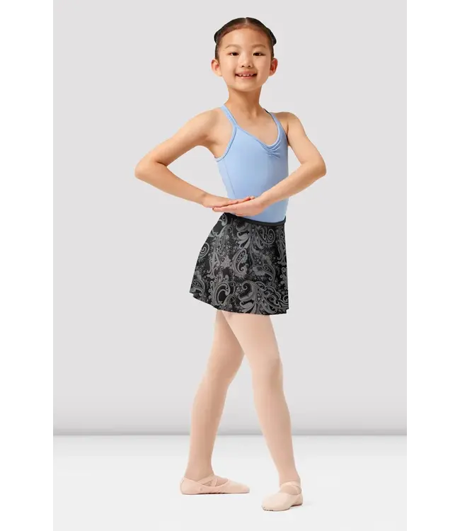 Bloch Paisley Mesh Pull on Skirt MS149C