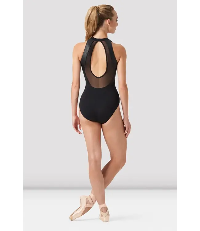 Bloch Mock Neck Leo Pleather L0545