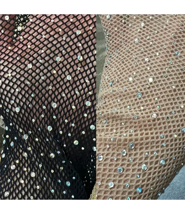Capezio Capezio All-Over Rhinestone Fishnet Tight 3505W