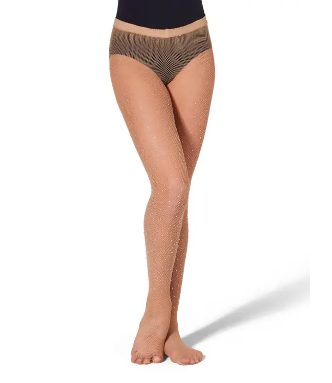 Capezio Capezio All-Over Rhinestone Fishnet Tight 3505W