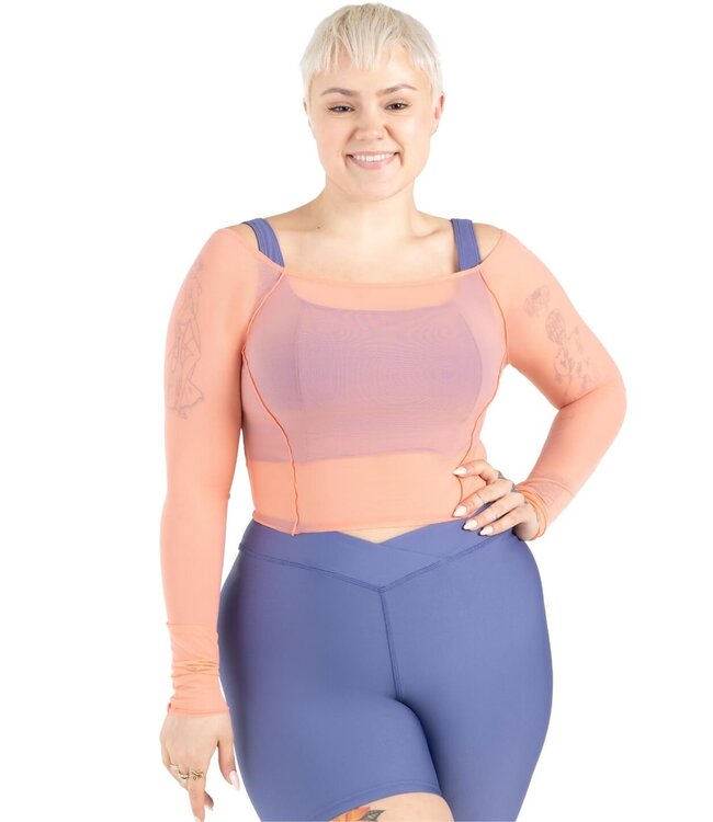 Capezio Capezio Dusk Longsleeve Mesh Top 12247W