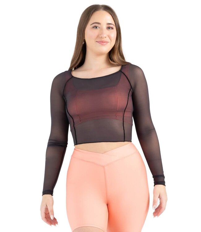 Capezio Capezio Dusk Longsleeve Mesh Top 12247W
