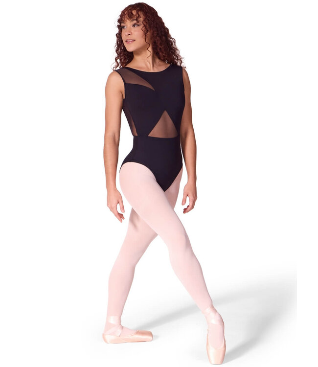 Capezio Capezio Asymmetrical Boat Neck Leo EL106W