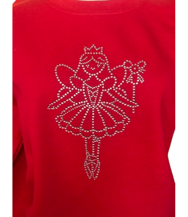 Trendy Trends Trendy Trends Rhinestone Holiday Crewneck