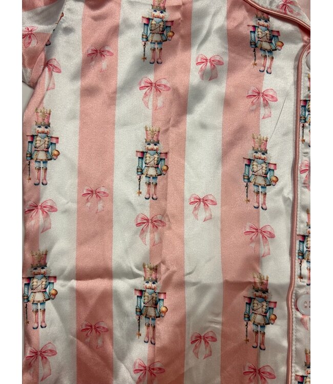 Trendy Trends Trendy Trends Bow Stripe Nutcracker PJs