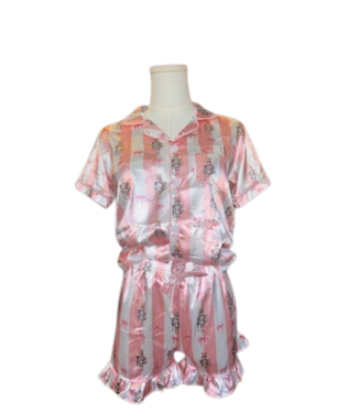 Trendy Trends Bow Stripe Nutcracker PJs