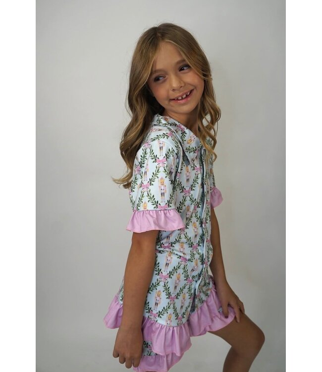 Trendy Trends Trendy Trends Nutcracker Ruffle PJ Set