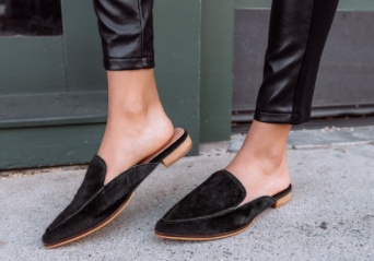 the gemma mule in leather