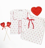 Amour Heart Stripe Set