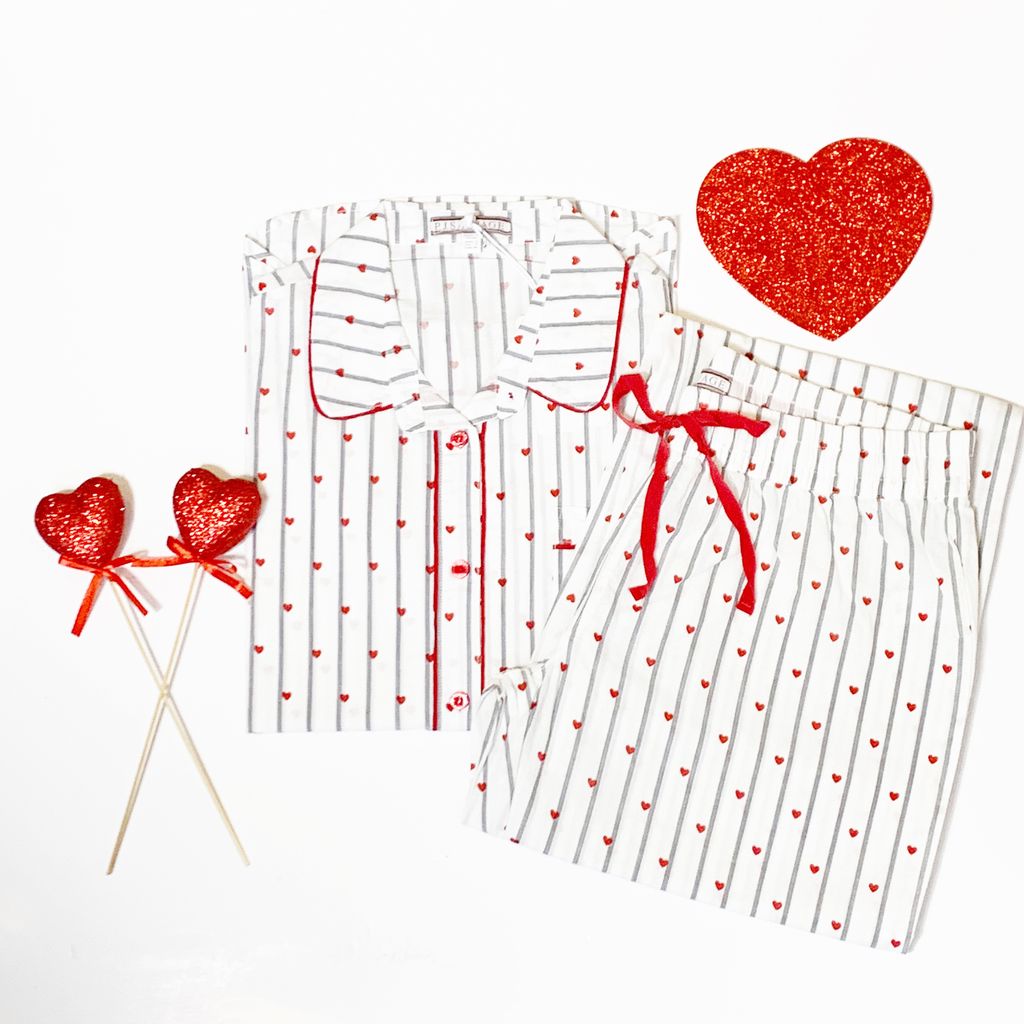Amour Heart Stripe Set