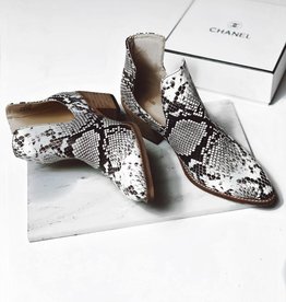 The Sienna Snakeskine Bootie