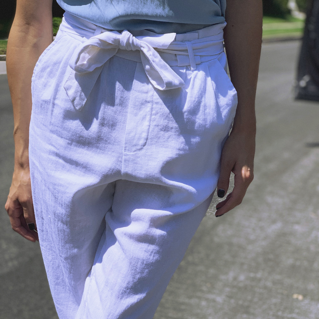 Bow Tie Linen Pants