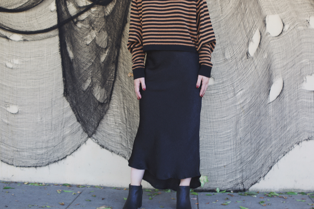 Saint Claire Slip Midi Skirt