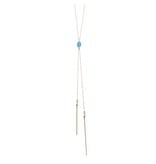 Turquoise Double Bar Drop Necklace