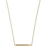 Brushed Metal Bar Necklace