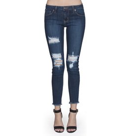 Distressed Fray Skinny