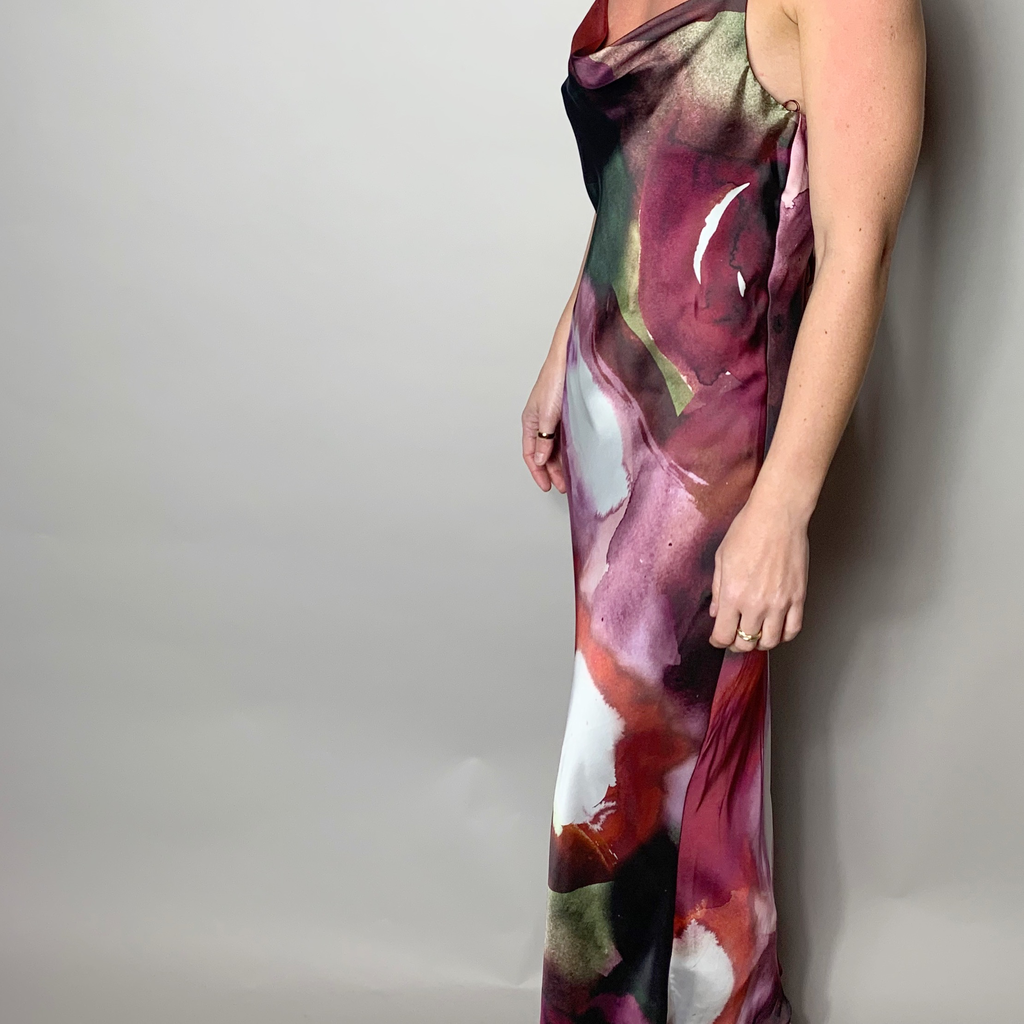 Bias Satin Slip Dress