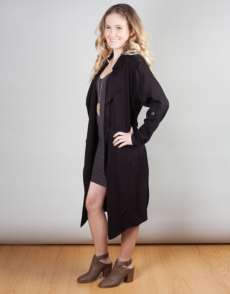 Heavy Rayon Twill Coat