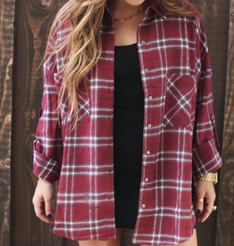 Demi Flannel Top