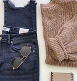 Two Tone Knit Sweater