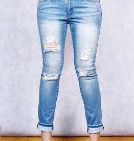 Mid Rise Ankle Skinny