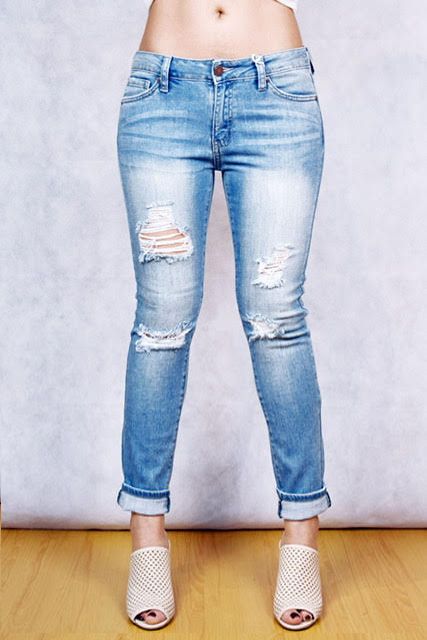 Mid Rise Ankle Skinny