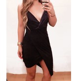 Sienna Suede Wrap Dress