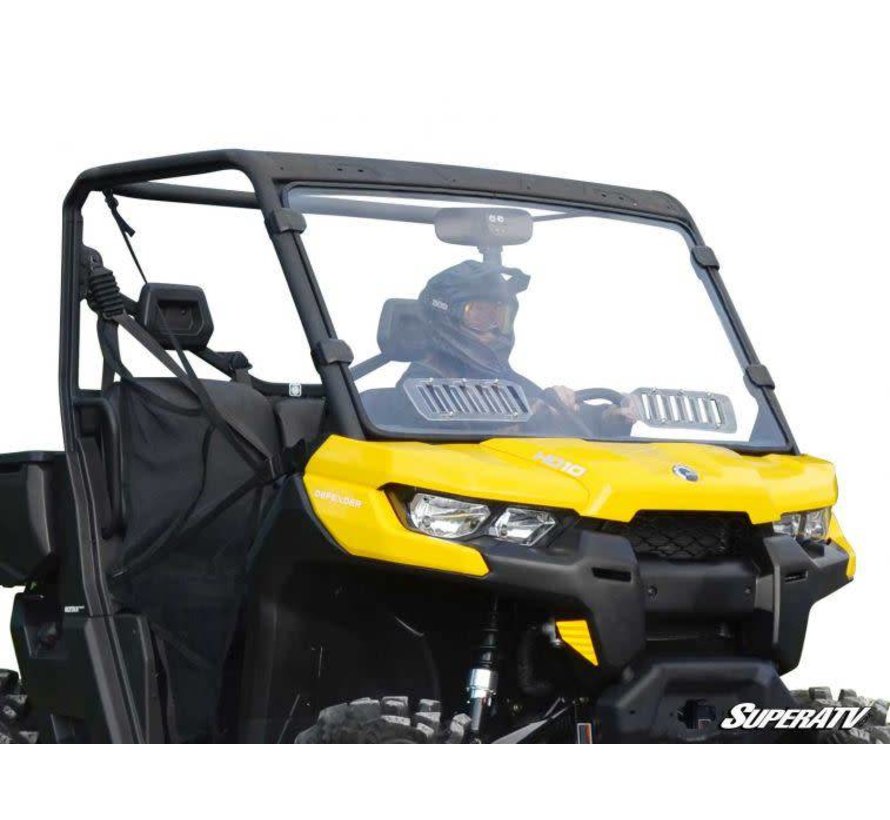 Can-Am Defender Scratch Resistant Vented Full Windshield
