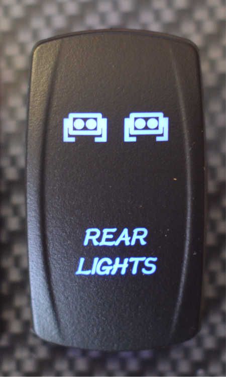 WLO WLO - Rocker Switch / 5 -  Rear Lights  - Blue