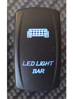 WLO - Rocker Switch / 5 -  LED Light Bar - Blue