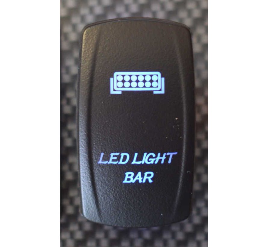 WLO - Rocker Switch / 5 -  LED Light Bar - Blue