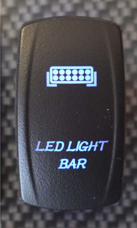 WLO WLO - Rocker Switch / 5 -  LED Light Bar - Blue