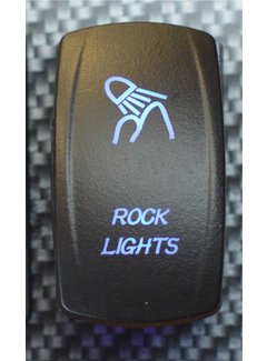 WLO - Rocker Switch / 5 -  Rock Light  -  Blue