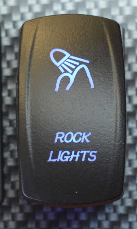 WLO WLO - Rocker Switch / 5 -  Rock Light  -  Blue