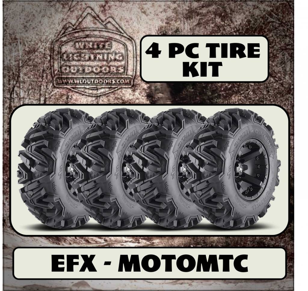 EFX MotoMTC 28x10x14R (4 Tire Set Shipped) White