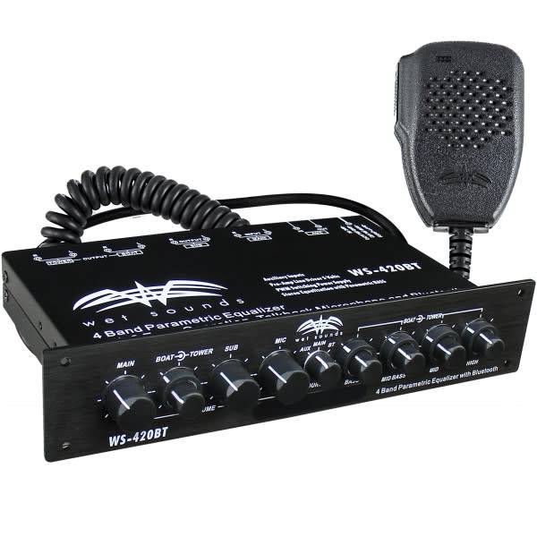 Wet Sounds WS-420BT - Marine Multi Zone Equalizer with Integrated Bluetooth