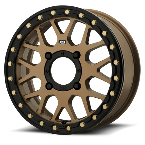 KMC KMC - KS235 Granade Beadlock - Satin Bronze 15x6 4/156 +38mm *