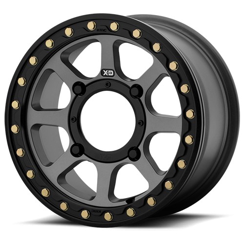 KMC KMC - KS234 Addict 2 Beadlock - Satin Grey  14x7 4/156 +38mm
