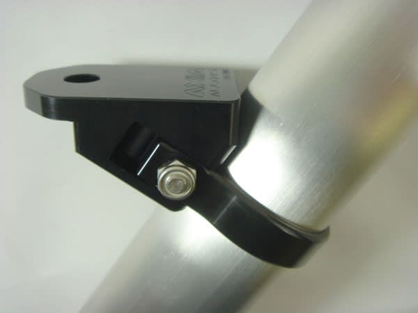 Axia Alloys Axia Alloys - Angled Whip / Cage Pillar Light Mount .500 Hole - Black (Bar Clamp Not Included)