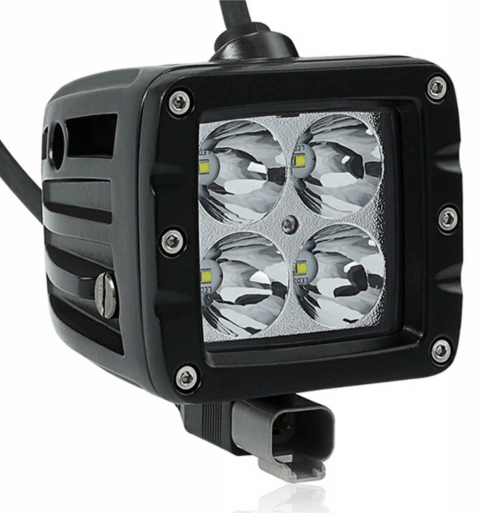 WLO WLO 40 Watt Cree - 2" LED Light Pod - Flood (Kit)