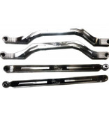 L&W Fab L&W Fab - Polaris RZR 1000/Turbo - 1 Heim Adjustable Radius Rods - Polaris XP1000/Turbo - (RAW ) - FULL KIT